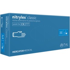 Rękawiczki, rękawice, rozmiar M, nitrylowe, medyczne x 100 szt.